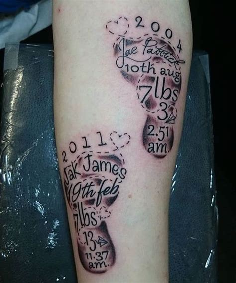 75 Baby Footprint Tattoo Ideas You Will Love Wild Tattoo Art