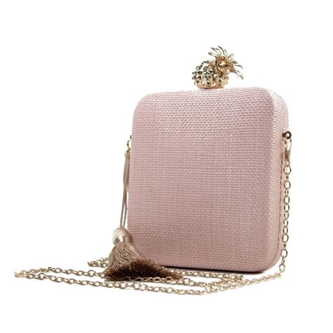 Bolsa De Mão Clutch Festa Casamento Formatura Rosa Rosê Nude Lehá