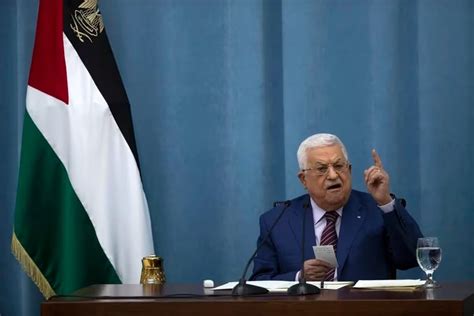 Presidente De La Autoridad Palestina Mahmoud Abbas Afirma Acciones De