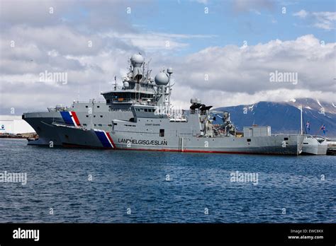 icelandic coast guard vessels thor and tyr docked in Reykjavik iceland Stock Photo - Alamy