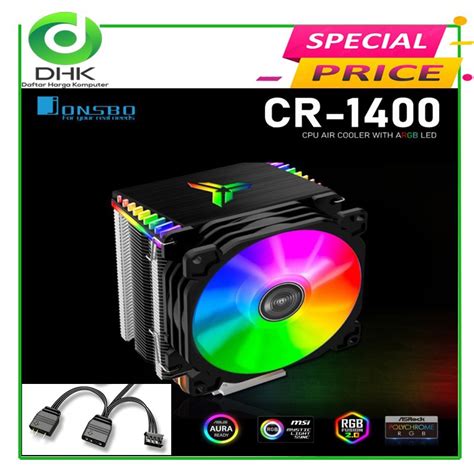 Jual Jonsbo Cr Argb Cpu Fan Cooling Hsf Cooler Rgb Shopee