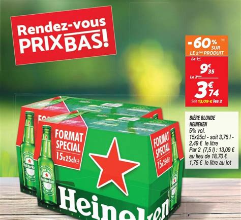 Promo Bi Re Blonde Heineken Chez Netto