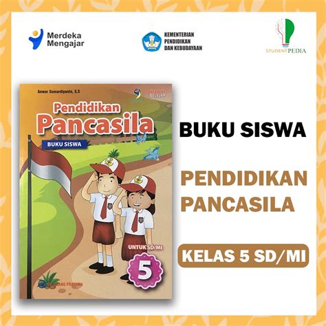 Jual Buku Siswa PPKN Untuk Kelas 5 SD MI KURIKULUM MERDEKA Penerbit