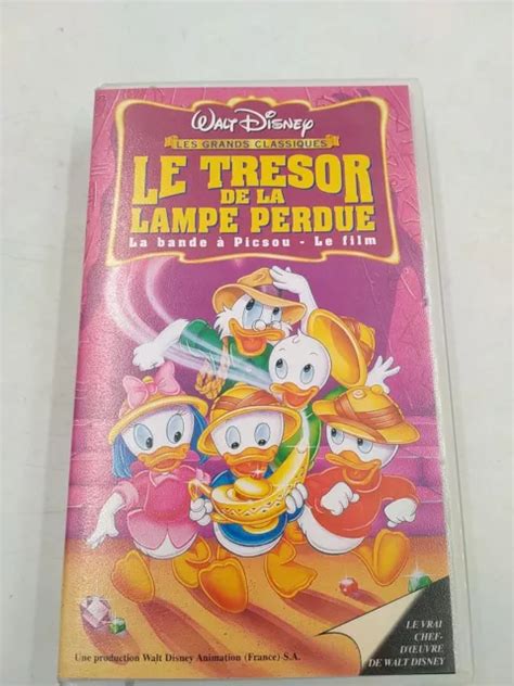 Cassette Vid O Vhs Walt Disney Film Le Tr Sor De La Lampe Perdu Bande A