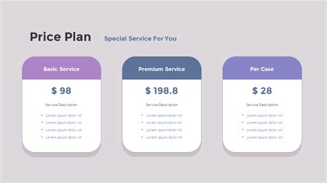 Pricing Plan Template Page