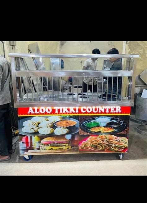 Stainless Steel Aloo Tikki Counter For Street Food Stall At Rs