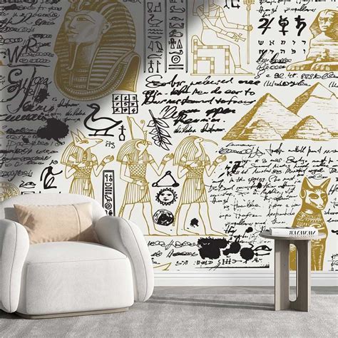 YANFENQI Wallpaper Peel And Stick Vintage Vintage Egyptian Papel Tapiz