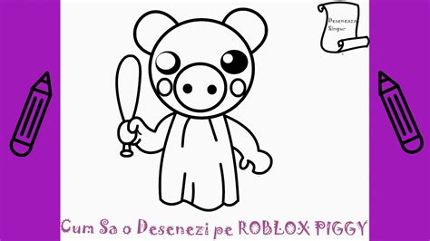 ROBLOX Cum Sa O Desenezi Pe PIGGY ROBLOX Deseneaza Singur Invata