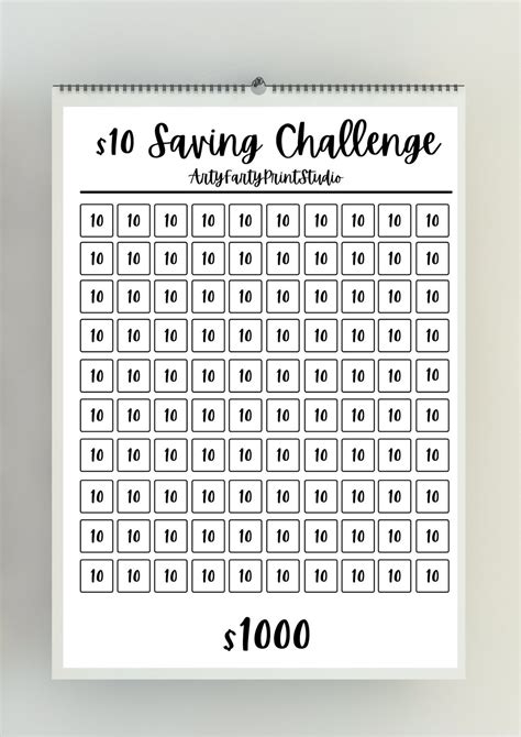 Saving Challenge Saving Tracker Save Simple To Etsy