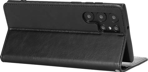 Saharacase Genuine Leather Folio Wallet Case For Samsung Galaxy S