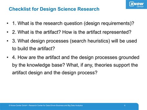 Design Science Research PPT