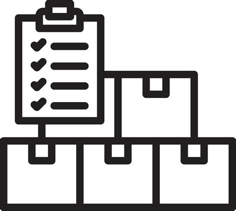 Inventory Management Line Icon Vector Art At Vecteezy