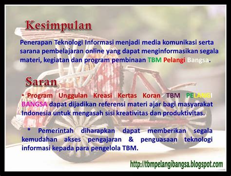 Ptk Paudni Lomba Karya Nyata Taman Bacaan Masyarakat Pelangi