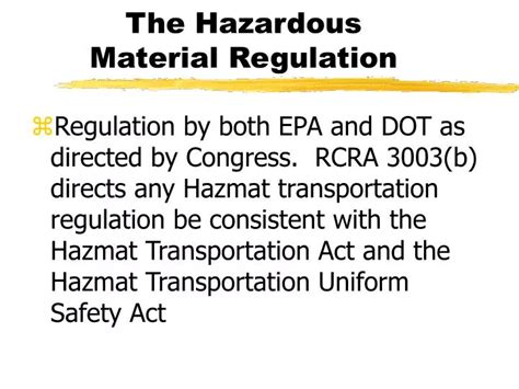 Ppt The Hazardous Material Regulation Powerpoint Presentation Free