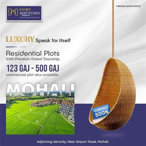 Residential Plots For Sale At Aerocity Mohali At Rs Square Yard