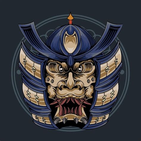 Premium Vector Premium Japanese Samurai Vector Illustration Tshirt Design