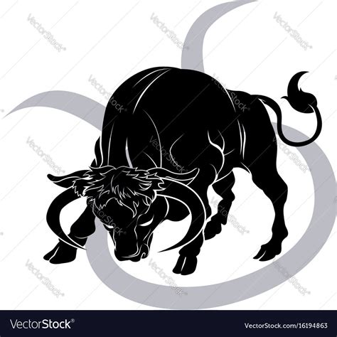 Taurus Zodiac Horoscope Astrology Sign Royalty Free Vector