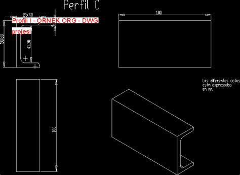 Profili L Dwg Projesi Autocad Projeler