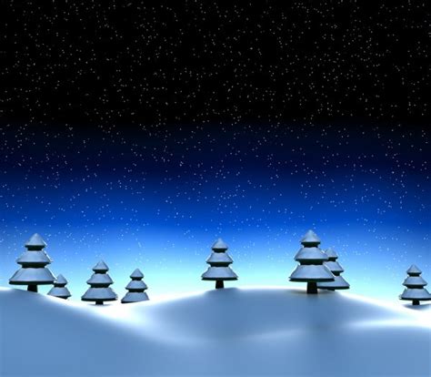 Winter scene with Christmas tree Stock Photo by ©SSilver 14557359