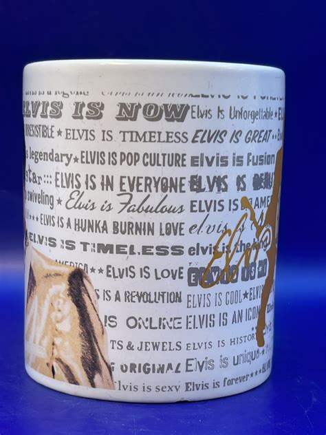 Elvis In Gold Commemorative Mug - CupofMood