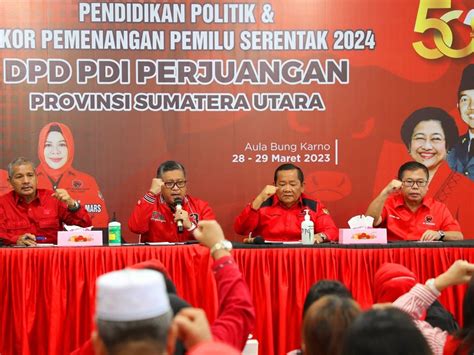 Rapat Konsolidasi Di Medan Hasto Sampaikan Pesan Megawati Soal Teguh