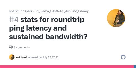 Stats For Roundtrip Ping Latency And Sustained Bandwidth Issue 4