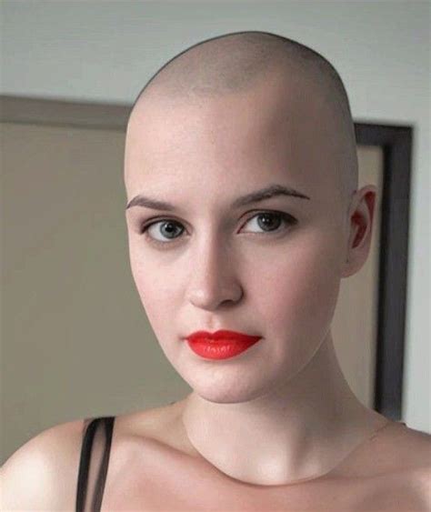 Pin By Rob Caldar On Bald Buzzed But Beautiful Bald Girl Bald Head