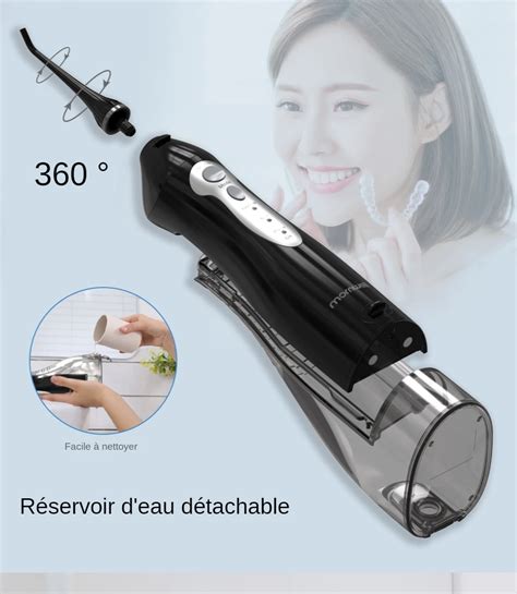 Le Noir Irrigateur Buccal Portable Jet Dentaire Jet Dentaire Jet