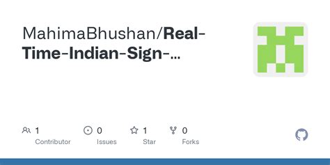 GitHub MahimaBhushan Real Time Indian Sign Language Recognition System