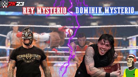 Rey Mysterio Vs Dominik Mysterio At Wwe 2k23 Father Son Faceoff Youtube