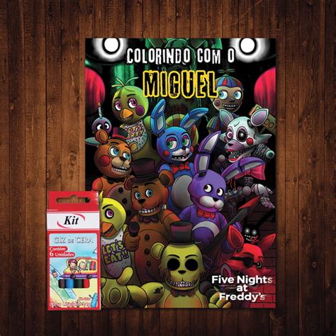 Kit De Colorir Five Nights At Freddys Produtos Elo7