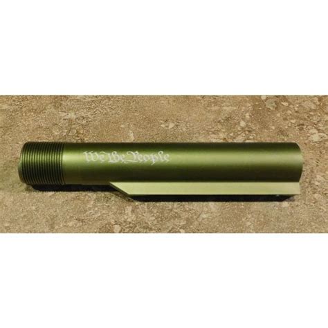 Guntec Ar 15 Ar 10 Mil Spec Buffer Tube Green Anodized We The People