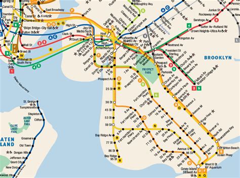 Map Of Brooklyn Metro: Metro Lines And Metro Stations Of, 60% OFF