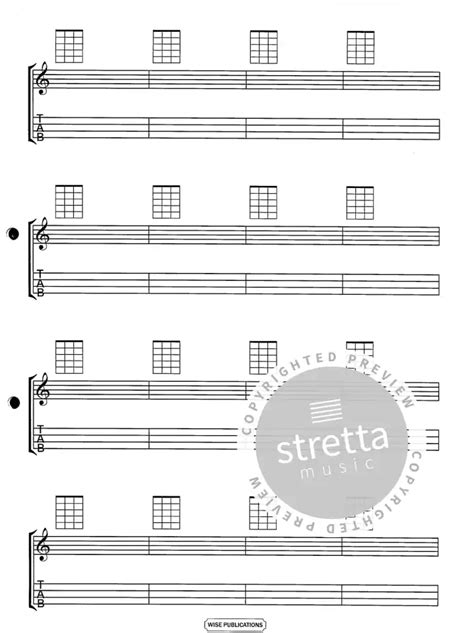 Ukulele Manuscript Paper Im Stretta Noten Shop Kaufen