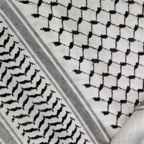 Original Schwarz Wei Hirbawi Kufiya Kuffiyeh Kinderschal Gr E