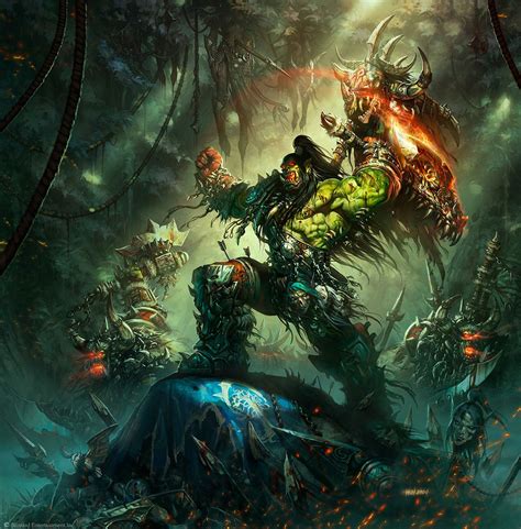 Artstation The Art Of Warcraft Wei Wang Warcraft Art World Of