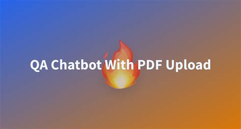 QA Chatbot With PDF Upload A Hugging Face Space By SyedSubahani