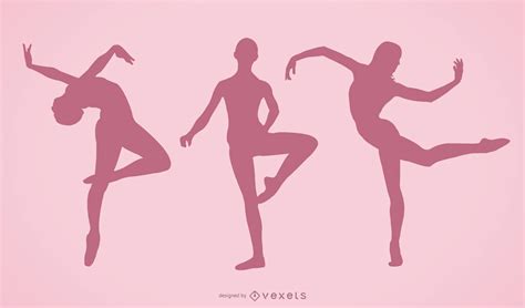 Dancing Girl Silhouettes Vector Download