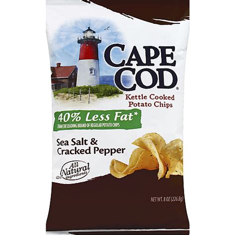 Cape Cod Kettle Cooked Sea Salt Cracked Pepper Potato Chips Oz