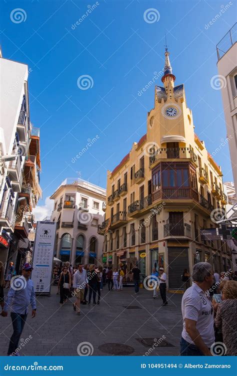 The Clock`s House in Sitges, Barcelona, Spain. Editorial Stock Image ...