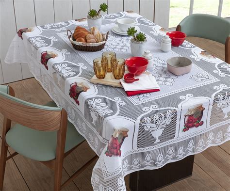 Toalha De Mesa Seven Quadrada Renda Sweet Lugares M X M