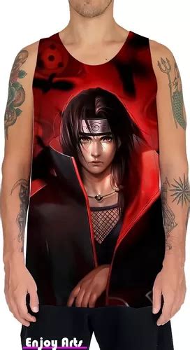 Camiseta Regata Masculina Naruto Itachi Uchiha Akatsuki Hd 2