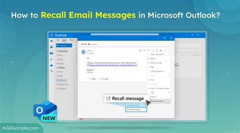 How To Recall Emails In Microsoft Outlook