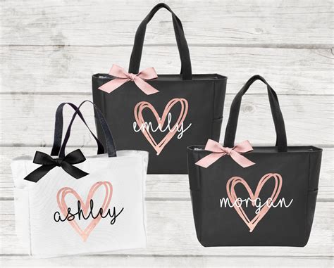 Bridesmaid Tote Bags Maid Of Honor Tote Personalized Bridesmaid Bags Bridal Party Bridesmaid