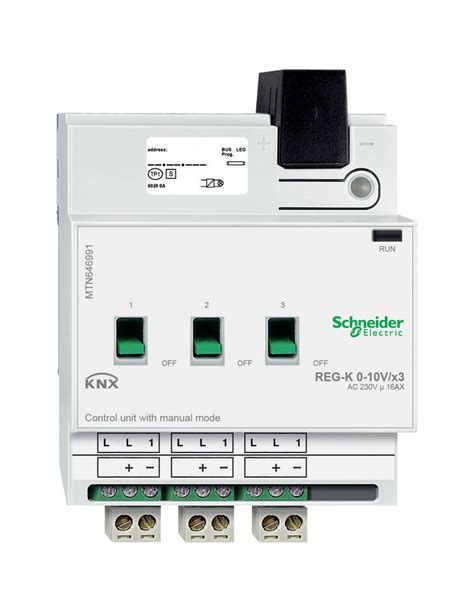 KNX Actionneur Pour Interfaces 1 10 V 3 Sorties 16A Cos0 6 8 Pas De 9mm