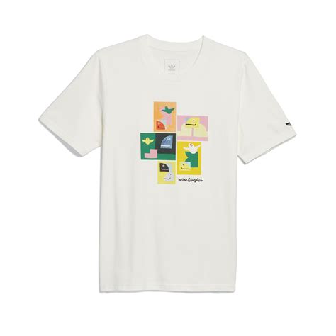 Adidas Skateboarding Shmoofoil Painted T Shirt Wonder White