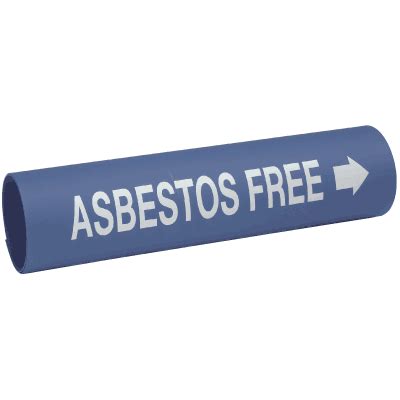 Asbestos Pipe Markers Labels Seton