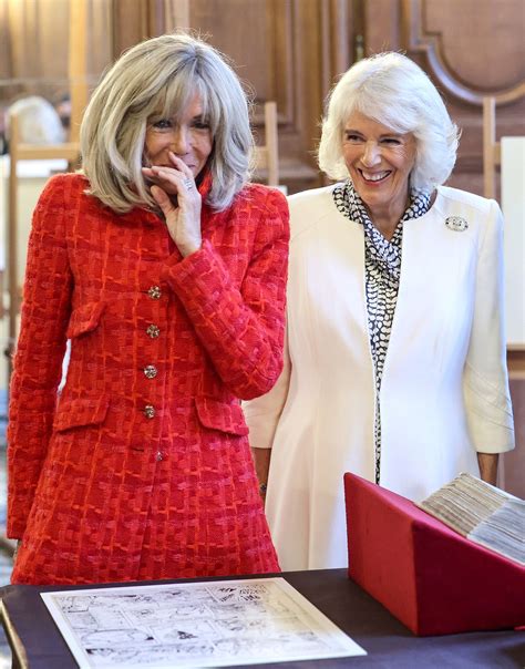 Queen Camilla And Brigitte Macron Break Out In Giggles In A Library