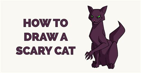 How To Draw A Scary Cat Really Easy Drawing Tutorial