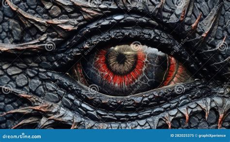 Dragons Gaze Eye Artwork Stock Illustration Illustration Of